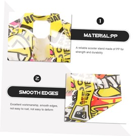 CORHAD 1set Scooter Wheel Holder Stand Lightweight Support for Kick Scooters Easy to Use Parking for Home Garage and Office Compatible Wheels