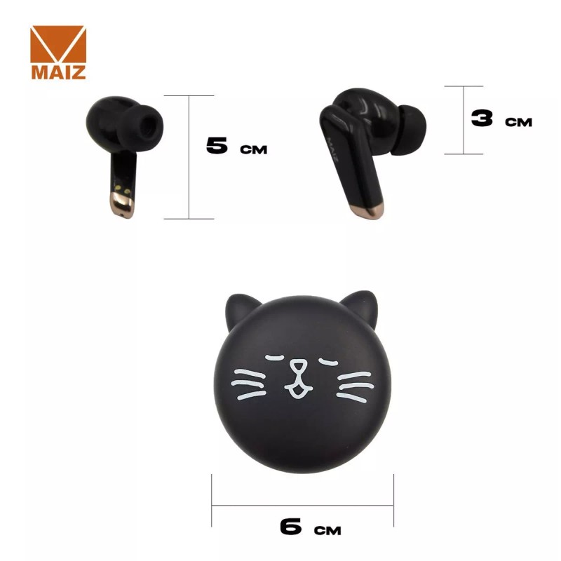 Maíz Audifonos Bluetooth Animalitos Manos Libres Bej-073