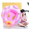Baby Pool Float with Safety Seat Steering Wheel Cartoon Inflatable