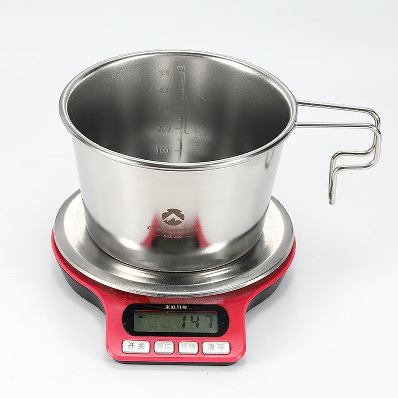 S369 Outdoor Stainless Steel Sierra Bowl 600ml Large Capacity Picnic