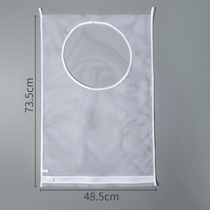 2 Pack Portable Laundry Bag,Hanging Laundry Hamper Bag, Mesh Laundry