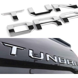 Insert Letter Emblems Compatible for 2014-2021 (Silver)