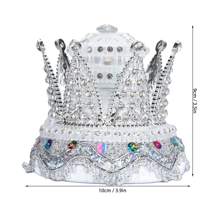 Crown Ring Box Luxurious Romantic Engagement Ring Box Portable Compact