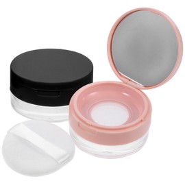Baluue Cosmetic Container Pcs Plastic Loose Powder Box Diy Beauty Organizers Storage