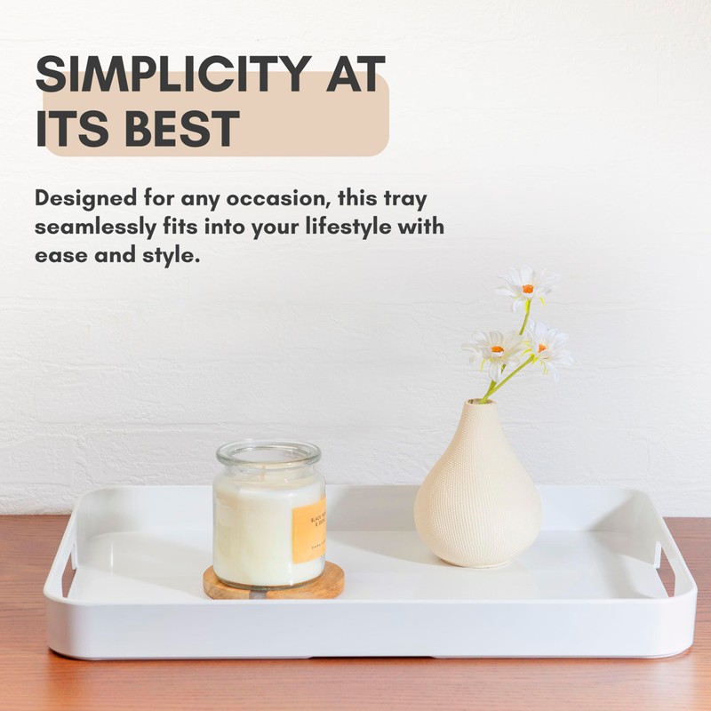 Bzyoo 11.5 x 16 Inch Large Rectangle Stackable Melamine Serving