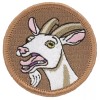 Patchtown Screaming Goat Patrol Patch - 2" Round Embroidered Patch - Sew-on