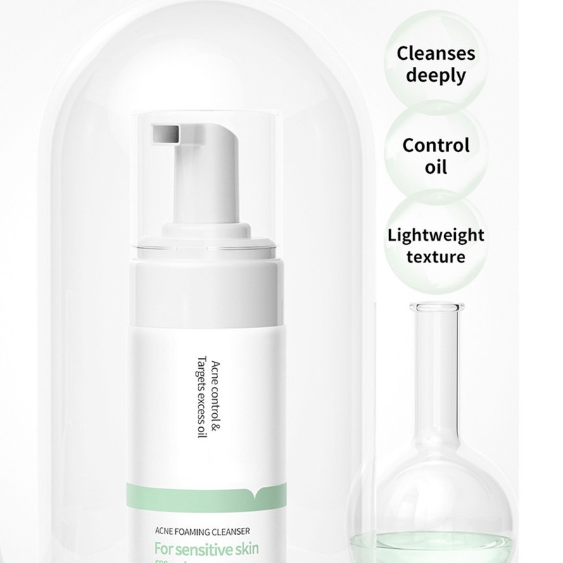 Foaming Facial Cleanser Plant Based Nourishing Face Wash Fine Foaming