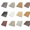 White Woodgrain, Flat Laminate to Tile Threshold Bar, PVC Transition