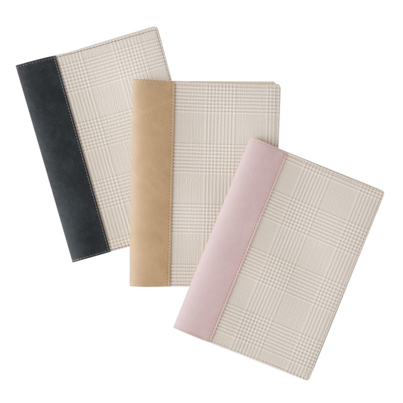 NOLTY 4508 Nolty Notebook Cover, Ecrisselect B6, Mocha x Check,
