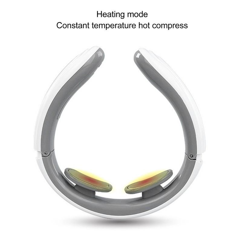 Electric Pulse Neck Massager Vibration Heat 3D Fitment Reduce Fatigue