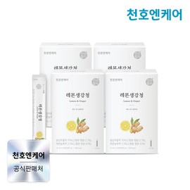 Cheonoen Care 천호엔케어 레몬생강청 스틱 10mL 30포 4박스 Cheonhoen Care Lemon Ginger Syrup Stick 10mL 30 Packs 4 Boxes