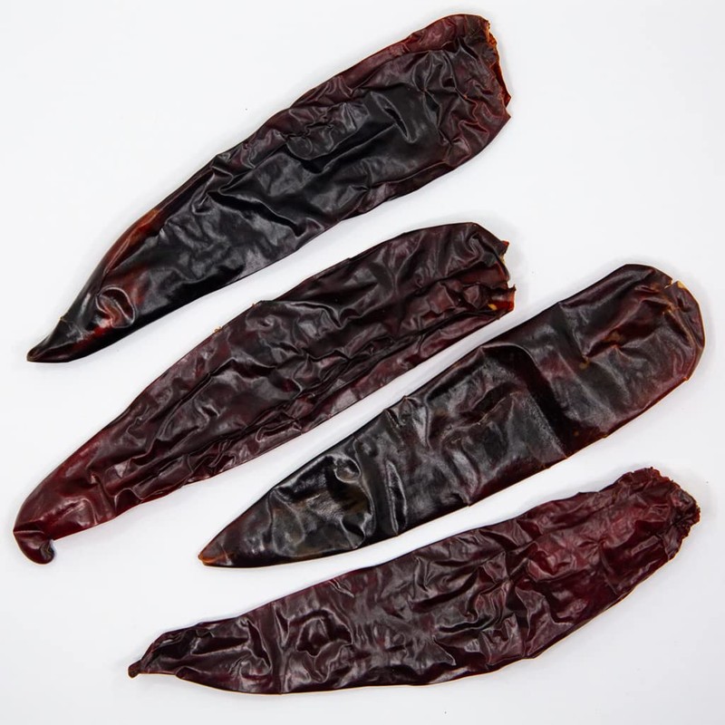 4oz Guajillo Stemless Chiles Dried Whole, Chile Guajillo Descabado Seco
