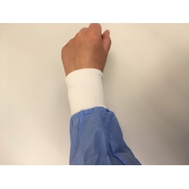 Hygene Disposable Blue Color Level 3 Isolation Gown With Long Sleeves & Knit Elastic Band Cuff Unisex, Spunbound Nonwoven PP+PE Fabric 55GSM, Non Sterile, Resistant to Moisture & Bacterial Penetration