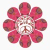 CafePress Peace Flower Affection 2.25 Magnet (10 Pac 2.25" Round