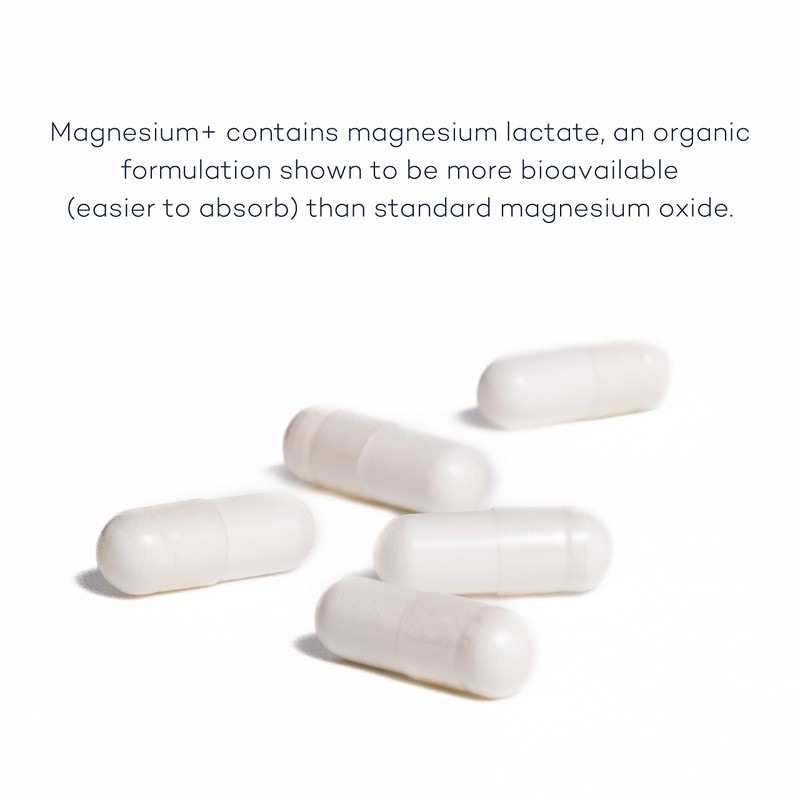 Magnesium+ 575mg Supplement – 28 High Strength Magnesium Capsules –