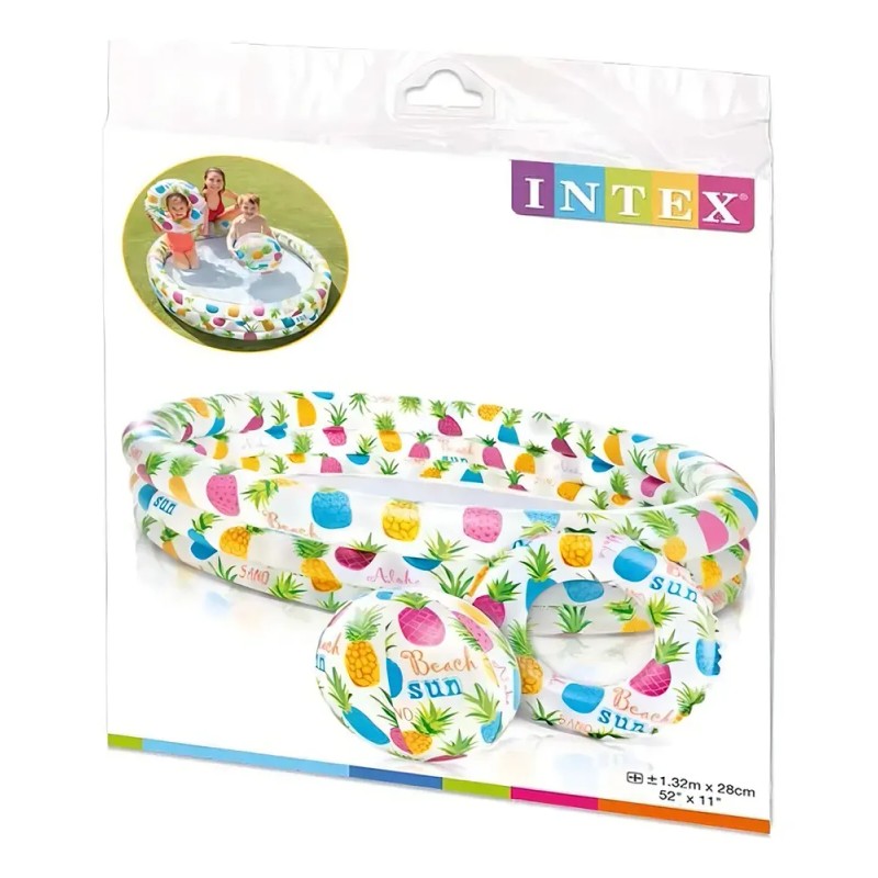 Alberca inflable redonda Intex Fishbowl 59469 Fishbowl de 1.32m x