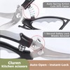 Cluren Kitchen Shears & Scissors Heavy Duty with Self-Standing Base