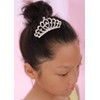 JWICOS Mini Crystal Hair Comb Silver Small Crystal Comb Headband