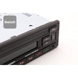 Blaupunkt Valencia 200 DAB BT | DAB+, Bluetooth, RDS Tuner, Hands-Free System, USB, Aux-In, Black, 1-DIN