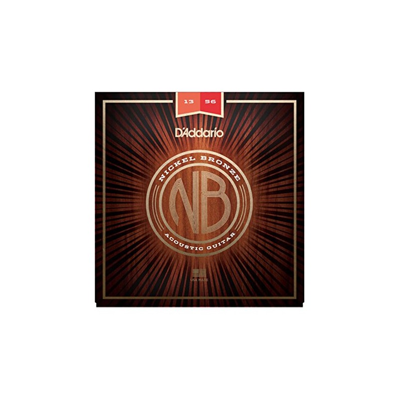 D'Addario NB1152 cuerdas de guitarra acústica de bronce de níquel,
