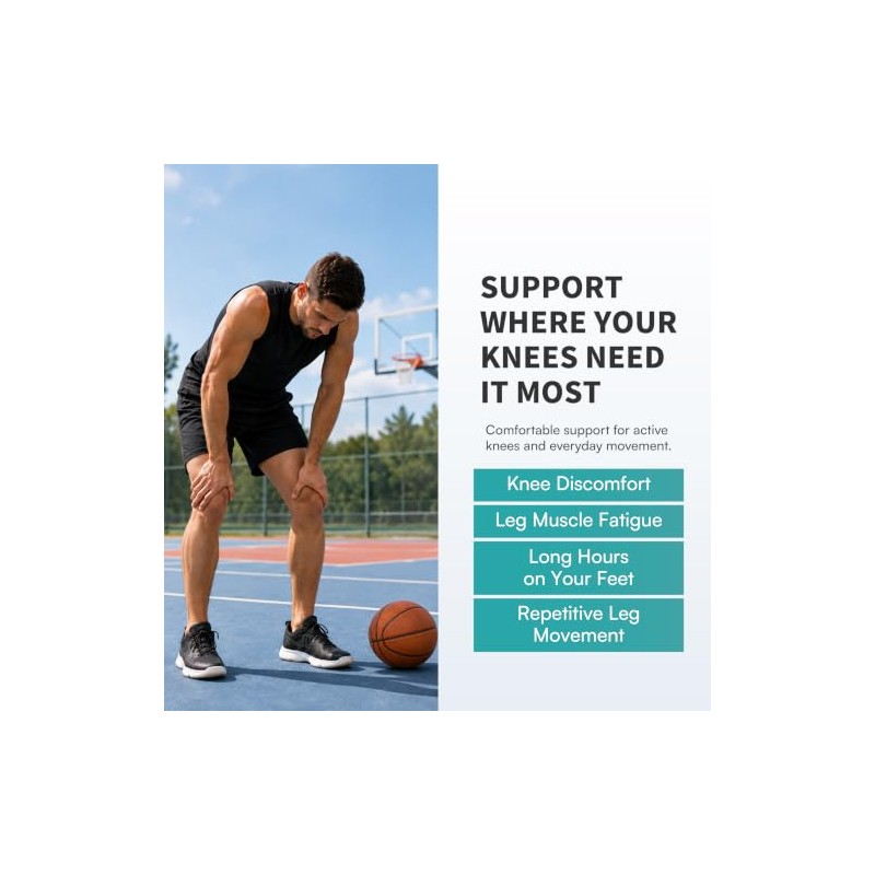 Vital Salveo-Sports and Outdoor Compression Long Knee Sleeve Support- Germanium