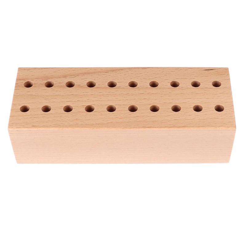 screwdriver Pliers Organizer 20 Holes Beech Wood Display Stand Base