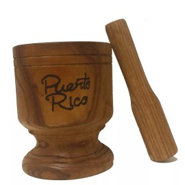 XANDER T WOODEN MORTAR PILON DE MADERA PUERTO RICO