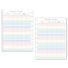 Color Password Tracker for 9-Disc Planners, Password Log, Pre-punched Planner