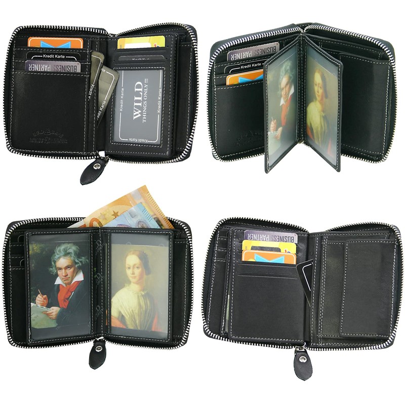 WILD THINGS ONLY !!! Men's Wallet with Zip - Leather