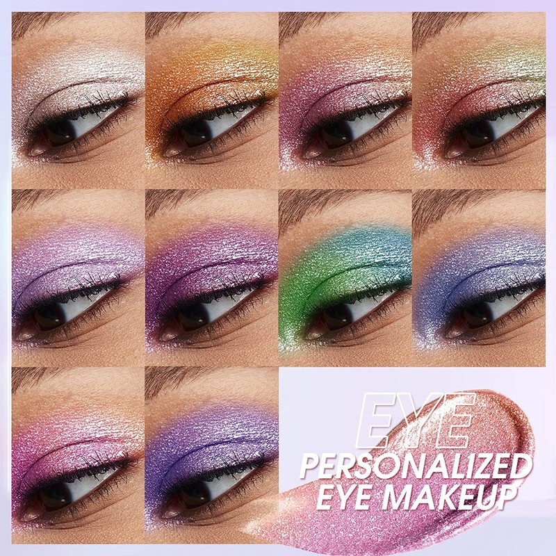 10 Colours Liquid Eyeshadow Set Liquid Chameleon Eyeshadow Metallic Eyeshadow