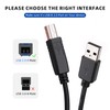 Mygatti Druckerkabel 1.5m/2 Stück,Typ A auf Typ B Drucker Kabel,USB
