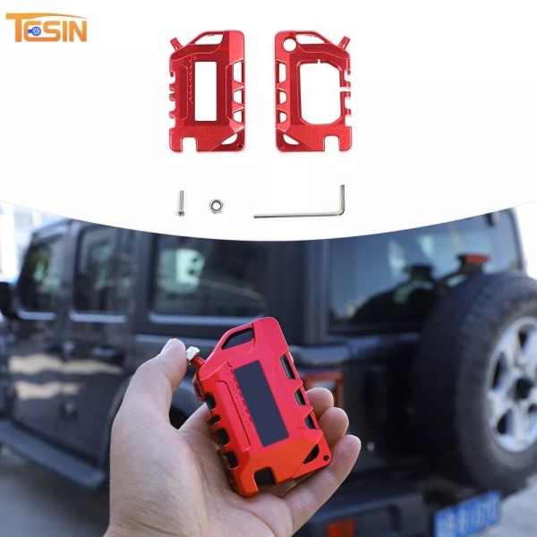 Aftermarket Branded Red Key Fob Cover Case Ring Key Holder
