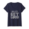 Womens Brandywine Heights Bullets Get Loud! HS V-Neck T-Shirt