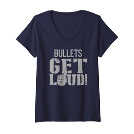 Womens Brandywine Heights Bullets Get Loud! HS V-Neck T-Shirt