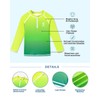 BesserBay Boys' Long-Sleeved Stand-Up Collar UV Shirt 1/4 Zip Rash