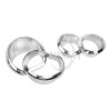 Unbranded Chrome Gauge Bezel Trims For Harley Electra Street Glide