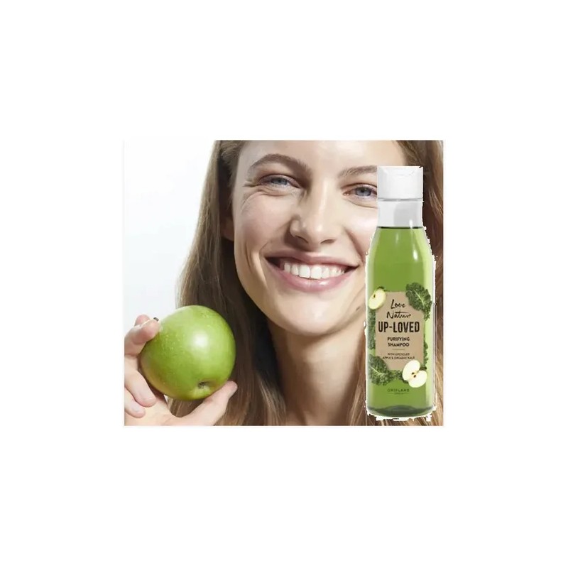 Shampoo Purificante con Manzana Reciclada y Kale Orgánica Love Nature