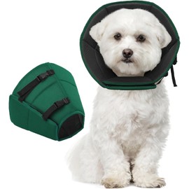 Dog Recovery Cone – Soft, Adjustable Elizabethan Collar for Medium Dogs After Surgery, Prevents Licking, Chewing & Scratching