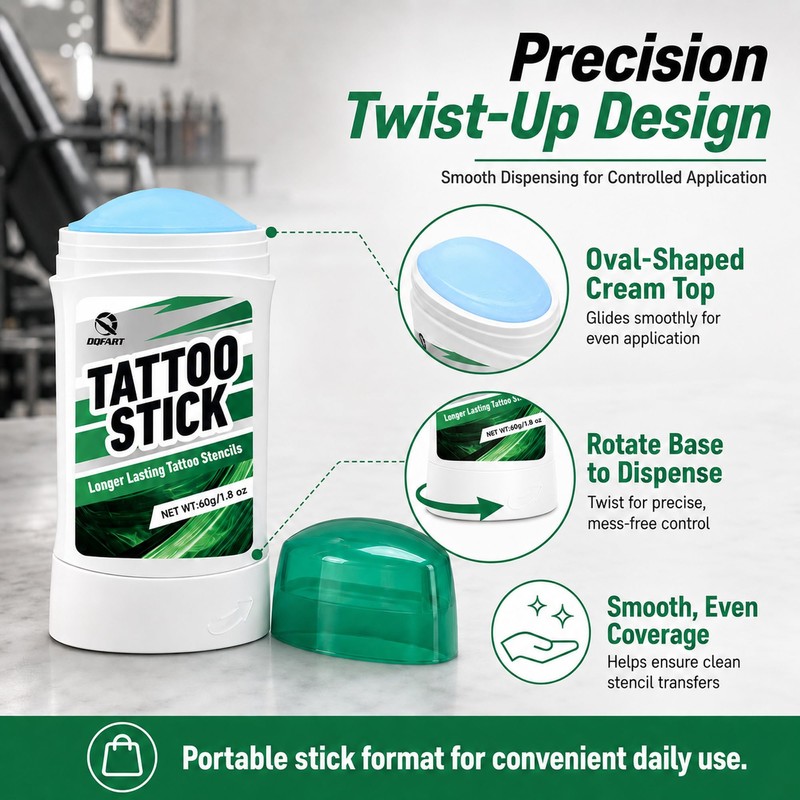 Tattoo Transfer Gel Stick, Stencil Cream 2 Pack 60g Each