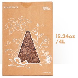 BUCATSTATE Natural Cork Hamster Bedding 12.34oz (4 liters) Pet Litter for Dwarf Syrian Hamsters, Gerbils, Mice, Degus or Other Small Animals