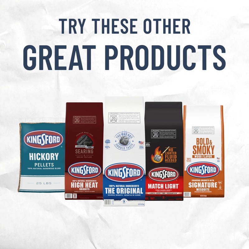 Kingsford Original Charcoal Briquettes, BBQ Charcoal for Grilling, 4 Pounds