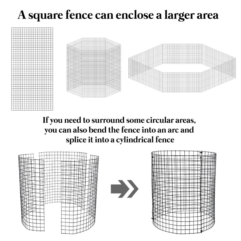 30 Pcs 24'' x 12'' Large Wire Plant Protector from