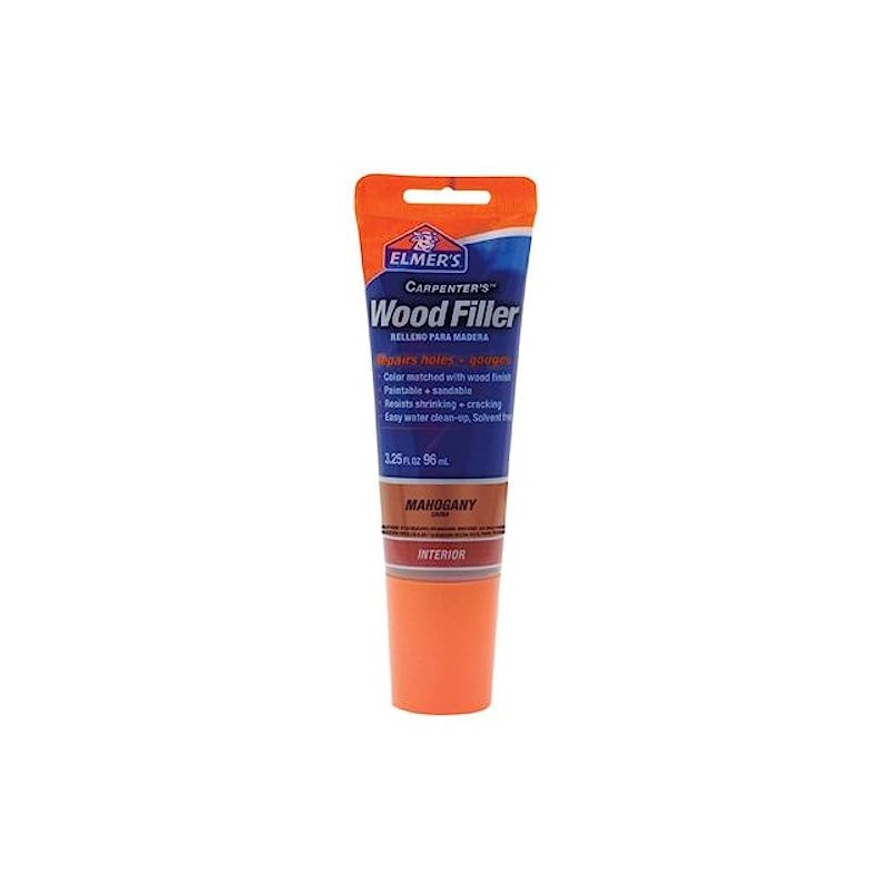 Elmer's E864 Carpenter's Wood Filler, 3.25-Ounce Tube, Mahogany