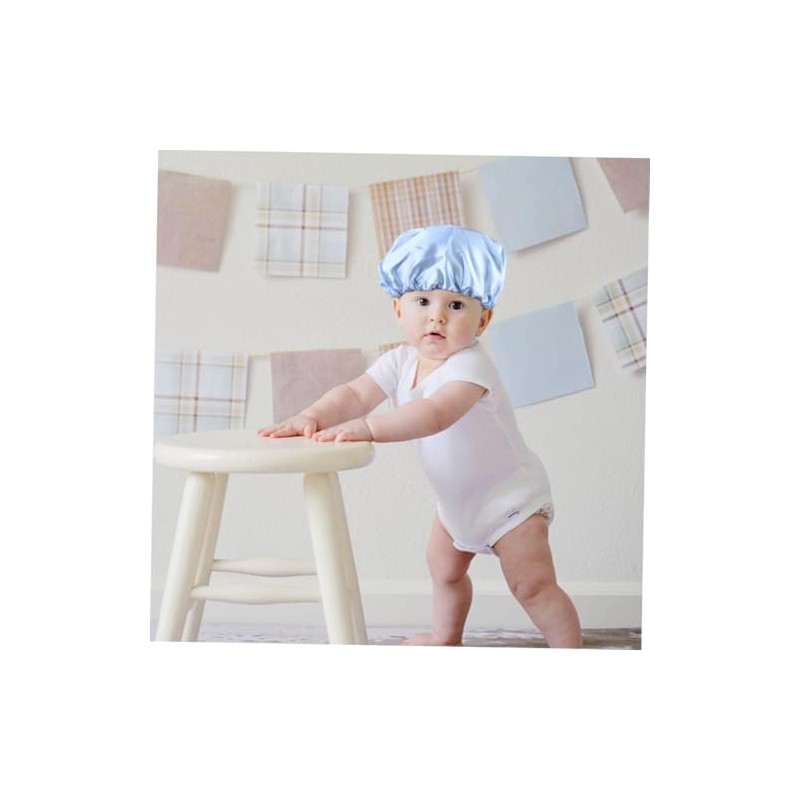 3 piezas Gorro de Seda para Dormir Infantil Ajustable con
