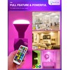 JandCase BR30 Color Changing Light Bulb, RGB+Warm+Cool White LED Flood