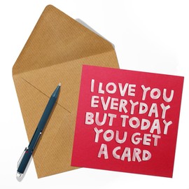 Valentine's Day Card for Wife, Husband, Girlfriend, or Boyfriend - Perfect for Your Loved One and Ideal for Anniversary Cards - I Love You Everyday