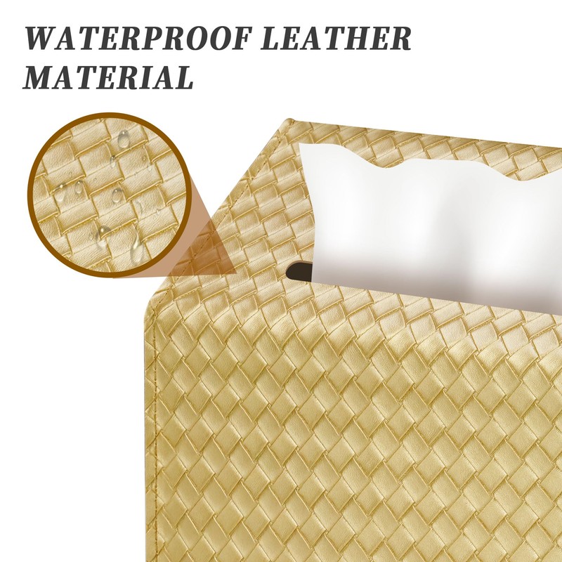 NiHome PU Leather Tissue Box Cover for Kleenex Hand Towels,