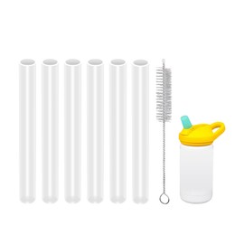 KLOWOAH Replacement Straws Compatible with CamelBak Eddy+ 12oz Water Bottle, BPA-Free (6 Packs)