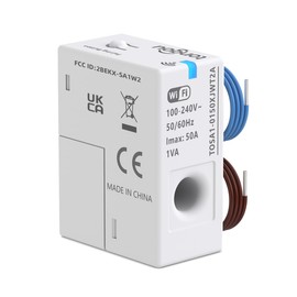 TONGOU WiFi Smart Home Energy Monitor/Current Sensor 1-50A 100-240VAC, 1PC