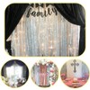 SquarePie Sequin Curtain 2FT x 8FT Silver 2pcs Backdrop Background